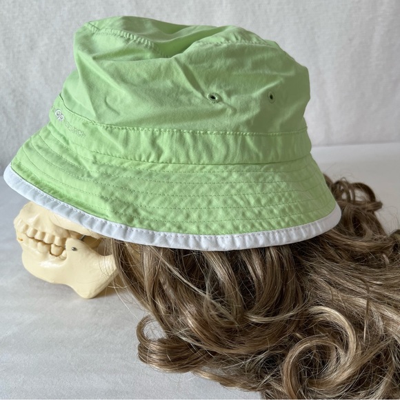 Outdoor Research Accessories - Outdoor Research Insect Shield pale green thin bucket hat with loops for string